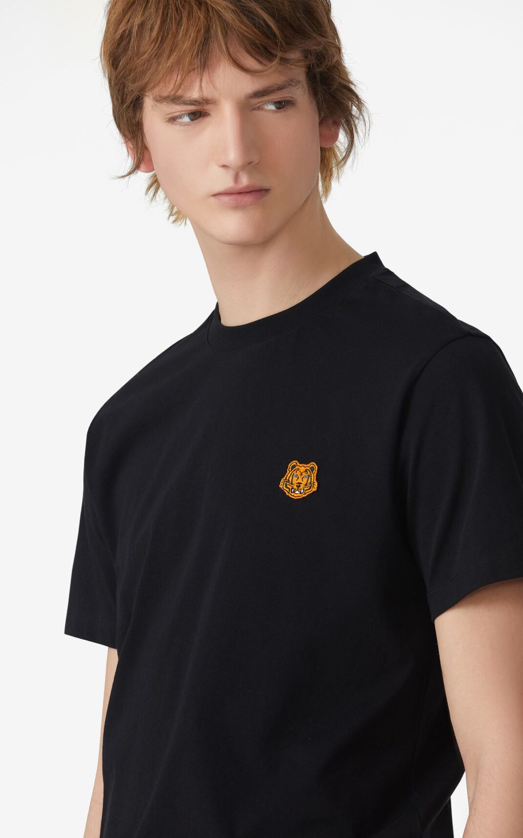 T Shirt Kenzo Homme Tiger Crest Noir HQRIJ-9453